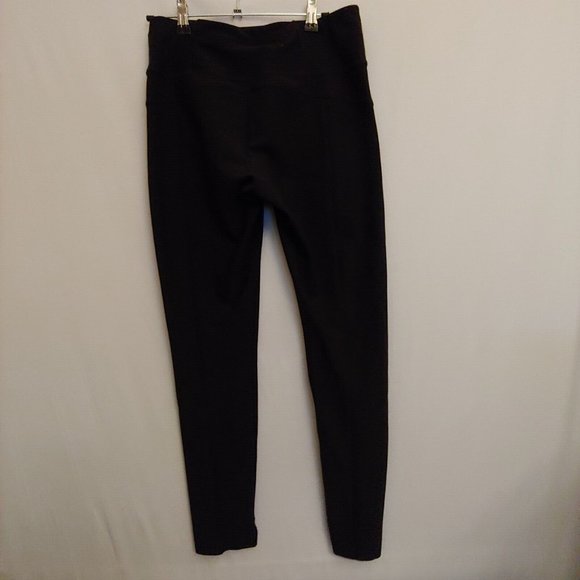 Athleta womens black yoga leggings with zipper pockets size S - Picture 2 of 15